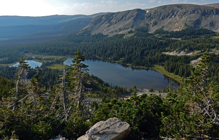 View of Mitchell Lake from SE Ridge of Mount Audubon, Indian Peaks Wilderness Area