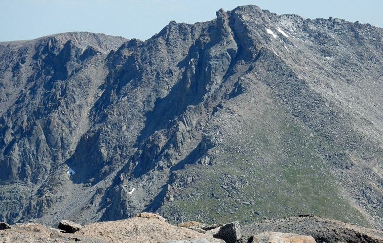 View of Hagues Peak from the Fairchild Mtn summit