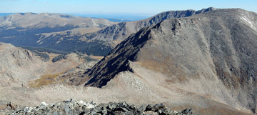 Ridge between Ypsilon and Fairchild Mountains