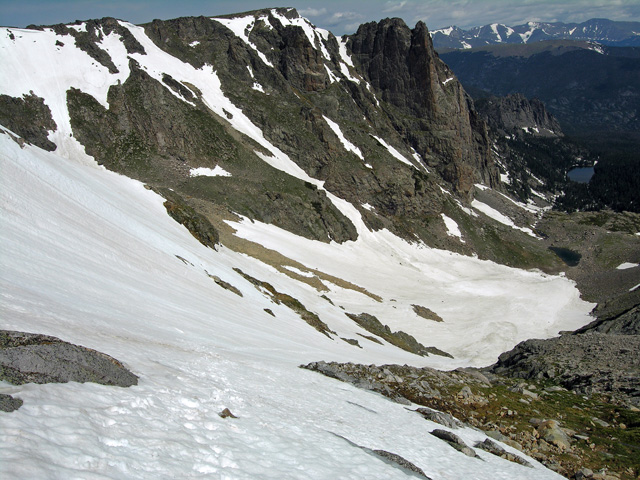 Notchtop Couloir - left - taken July 6th, 2011