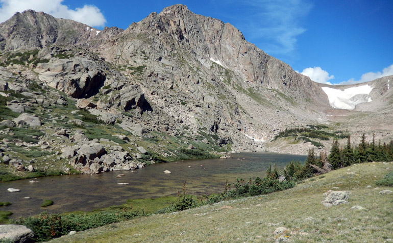 Lake Louise, west of Lake Husted, up from Lost Lake