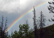 Photo of the evening rainbow, taken near the Wild Basin Trailhead, RMNP, Colorado