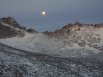 Winter moon setting over the Keyhole Ridge, between Longs Peak and Storm Peak