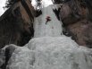 Ice climbing, Hidden Falls, Wild Basin, south of Estes Park, Colorado