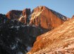 Diamond of Longs Peak in morning light - Rocky Mountain National Park