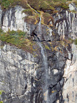 Close-up of waterfall on NE face of Notchtop Mountain