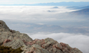 View looking south along the foothills from the summit of Horsetooth Rock at 7:48 AM