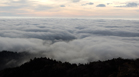 View looking east at the clouds over Fort Collins from Horsetooth Rock at 7:51 AM