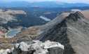 View from Navajo Peak showing lakes Isabelle, Long, and Lefthand