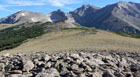 Mount Orton in front of Chiefs Head Peak, Pagoda Mountain, Longs Peak and Mount Meeker