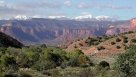 View of the La Sal Mountains, from the west end of Unaweep Canyon