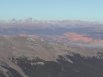 Colorful autumn view of Wetterhorn and Uncompahgre Peaks, from the summit of San Luis Peak