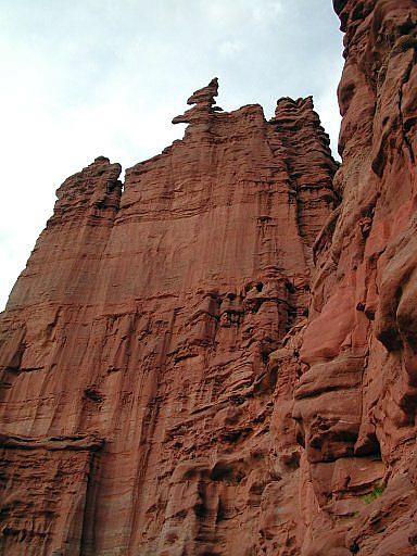 Ancient Art formation, Fisher Towers, east of Moab, Utah