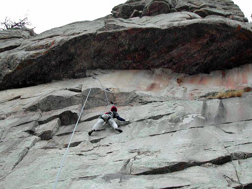 Ben on G.I. Joe at Combat Rock showing that it doesn't ease up at the top.