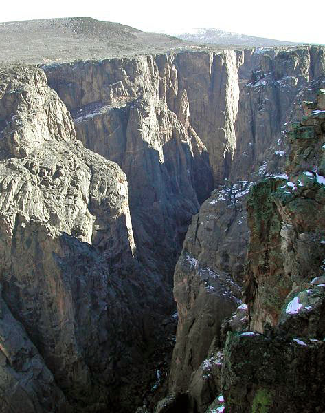 This shot shows how narrow the Black Canyon is in places