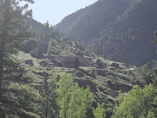 The historic Colorado Ghost town of Henson, near Lake City