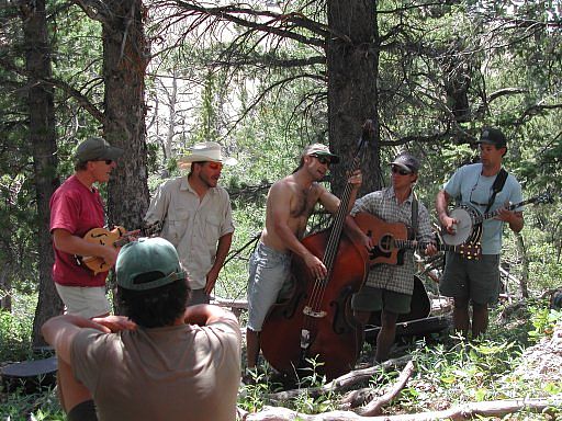 International Climbers Festival band playing at the Wild Iris