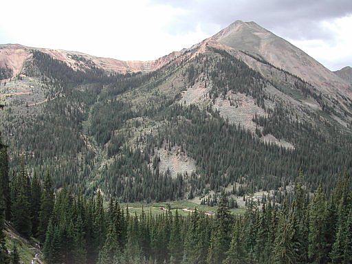 Huron Peak from the trail to the southwest ridge of La Plata Peak