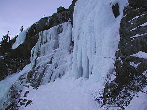 Agled view of the Lincoln Falls - we started up the on the right