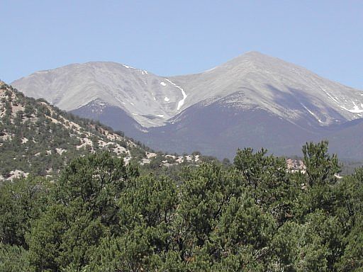 The Angel of Shavano, missing her right arm, on Mount Shavano