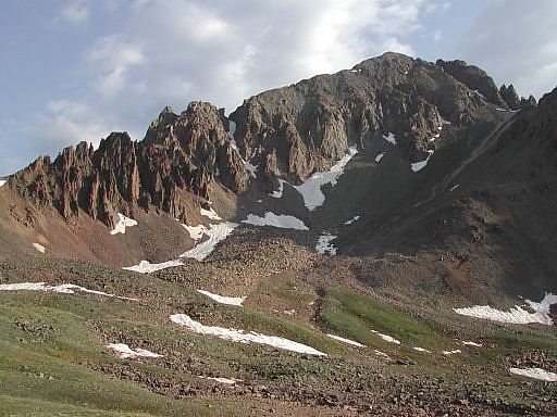 Mount Sneffels and its jagged southwest ridge