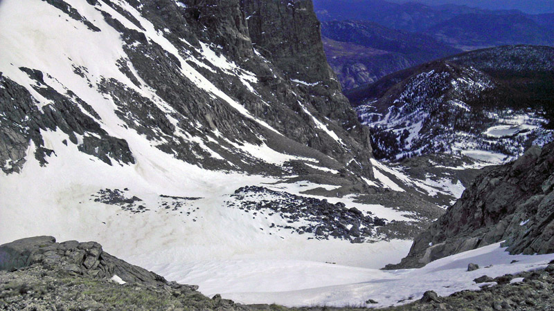 View from Ptarmigan Point, and the top of Odessa Gorge, looking back down the gorge