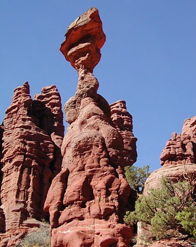 Cobra formation, Fisher Towers, east of Moab, Utah