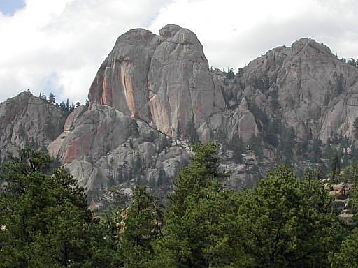 The Twin Owls formation at Lumpy Ridge, Estes Park, Colorado