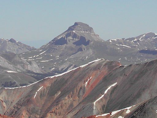 View of Uncompahgre Peak from the top of Red Cloud Peak