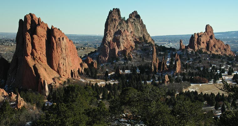 Garden of the Gods, view from the north, facing South