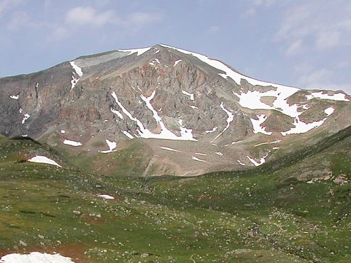 View of Handies east face from timberline.