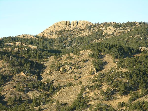 Horsetooth Rock, as seen from the east side of Horsetooth Reservior