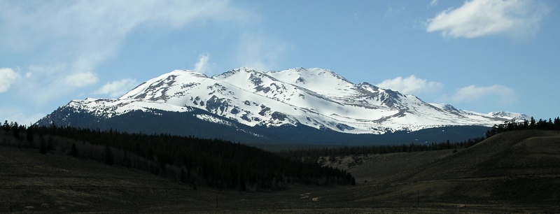 Early spring view from the road southeast of Mount Massive - April, 2006