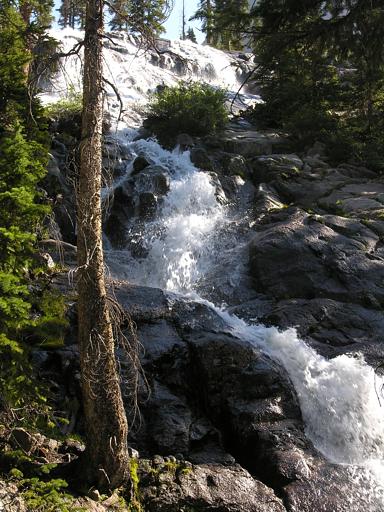 Waterfall just up and north from the Chicago Basin, San Juan Mountains, Colorado