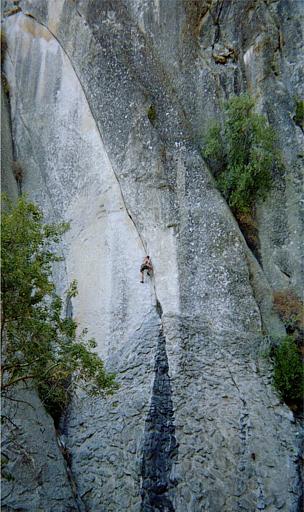 John Lanston on Crimson Cringe, Yosemite
