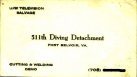 The Army 511th Diving Detachment business card