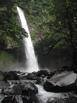 The La Fortuna Waterfall, taken carefully from in the river downstream of the waterfall