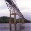 View of the Bridge of Americas, while passing underneath, taken from the boat to Taboga Island