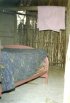 The inside of my hut at the Hotel San Blas - simply furnished with a bed and, not in the picture, a small table