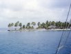 Approaching Isla Porvenir, our first stop in the islands